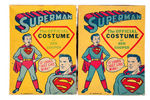 "SUPERMAN" BEN COOPER BOXED COSTUME PAIR 1950S.