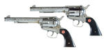 "NICHOLS STALLION .45 MARK II" CAP GUN PAIR.