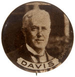 "DAVIS" BROWNTONE SCARCE PICTURE BUTTON HAKE #9.