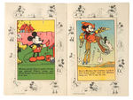 "MICKEY MOUSE RECIPE SCRAP BOOK" WITH MAILING ENVELOPE/RECIPE CARDS.