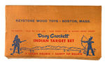 "DAVY CROCKETT INDIAN TARGET" ELABORATE BOXED SET.