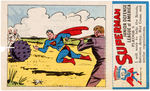 "SUPERMAN" PREMIUM BREAD CARD #22 COMPLETE WITH STAMP.