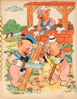 THE THREE LITTLE PIGS FRENCH HACHETTE MECHANICAL BOOK.