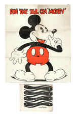 "PIN THE TAIL ON MICKEY MOUSE PARTY GAME."