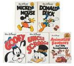 "WALT DISNEY BEST COMICS" SERIES HARDCOVER LOT BY ABBEVILLE PRESS.