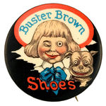 GRAPHIC AND EARLY "BUSTER BROWN SHOES" BLACK BKG. VERSION.