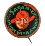 SATAN ADVERTISES "SATAN-ET THE DRINK WITH A WINK."