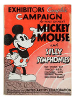 "MICKEY MOUSE AND SILLY SYMPHONIES" EXCEPTIONAL FILM EXHIBITOR'S CATALOGUE.