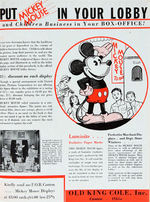 "MICKEY MOUSE AND SILLY SYMPHONIES" EXCEPTIONAL FILM EXHIBITOR'S CATALOGUE.