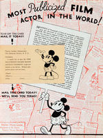 "MICKEY MOUSE AND SILLY SYMPHONIES" EXCEPTIONAL FILM EXHIBITOR'S CATALOGUE.