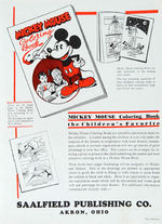 "MICKEY MOUSE AND SILLY SYMPHONIES" EXCEPTIONAL FILM EXHIBITOR'S CATALOGUE.