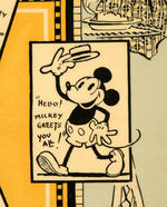 "MICKEY MOUSE" RARE ENGLISH SERVING TRAY.