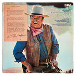 AUTOGRAPHED "JOHN WAYNE AMERICA, WHY I LOVE HER" LP.