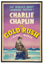 CHARLIE CHAPLIN "THE GOLD RUSH" MOVIE POSTER PAIR.