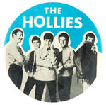 "THE HOLLIES" FAN CLUB BUTTON.