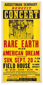 RARE EARTH CONCERT POSTER.