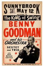 BENNY GOODMAN CONCERT POSTER.