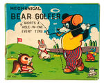 "MECHANICAL BEAR GOLFER" BOXED WIND-UP.