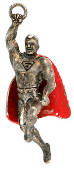 SUPERMAN STERLING SILVER FIGURAL CHARM FROM 1947.