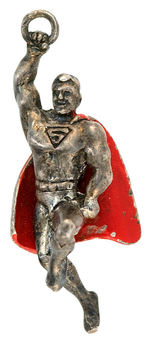 SUPERMAN STERLING SILVER FIGURAL CHARM FROM 1947.