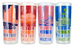 "SET OF 8 WORLD'S FAIR SOUVENIR GLASSES" 1964 BOXED.