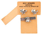 "ROY ROGERS/DALE EVANS" JEWELRY SET PAIR ON CARD.