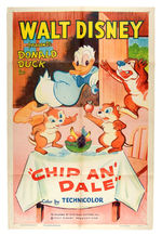 "CHIP AN' DALE" RE-RELEASE CARTOON POSTER.