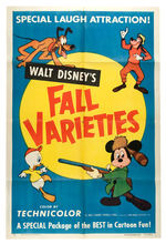 "WALT DISNEY'S FALL VARIETIES" CARTOON POSTER.