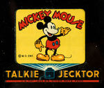 "MICKEY MOUSE MOVIEJECKTOR" WITH BOX AND FILMS.