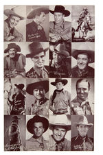 WESTERN STARS 4-ON-1 EXHIBIT CARD SET.