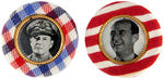 FOUR WELL MADE CLOTHING BUTTONS FOR 1952 HOPEFULS:  MacARTHUR, STEVENSON, IKE.