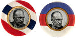 FOUR WELL MADE CLOTHING BUTTONS FOR 1952 HOPEFULS:  MacARTHUR, STEVENSON, IKE.