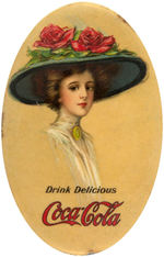 "DRINK DELICIOUS COCA-COLA" 1911 POCKET MIRROR.