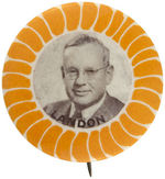 "LANDON" RARE PORTRAIT BUTTON IN 1.25" UNLISTED SIZE.