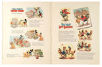 "WALT DISNEY'S MICKEY MOUSE" LINEN-LIKE BOOK.