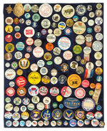 ONE OWNER VINTAGE BUTTON COLLECTION:  140 PIECES FROM THE 1890s INTO THE 1940s.