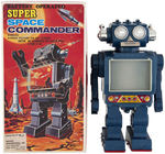 "SUPER SPACE COMMANDER" BOXED BATTERY-OPERATED ROBOT.