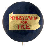 IKE PENNSYLVANIA BUTTON.