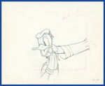 AUTOGRAPH HOUND PRODUCTION DRAWING PAIR FEATURING DONALD DUCK.