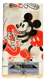 "DENNISON'S TABLE COVER" FEATURING MICKEY MOUSE AND OTHERS.