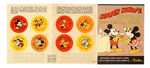 "MICKEY MOUSE KIDDIE-MALT SURPRISE STICKERS AND HEALTH CHART" PREMIUM.