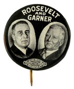 "ROOSEVELT AND GARNER" CLASSIC 1932 JUGATE BY BASTIAN.