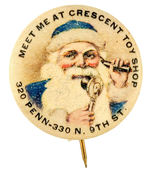 RARE SANTA ON CANDLESTICK TELEPHONE TELLS VIEWER "MEET ME AT CRESCENT TOY SHOP."