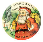 RARE AND EARLY DESIGN BY BROWN & BIGELOW DEPICTING SANTA WITHOUT MITTENS.