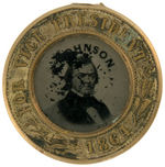 LINCOLN & JOHNSON FERROTYPE DeWITT 1864-96.