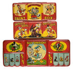 "DONALD DUCK/SILLY SYMPHONY  PAINT BOX" TRIO.