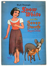"SNOW WHITE AND THE SEVEN DWARFS PAPER DOLLS" LARGE FORMAT BOOK.