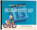 DONALD DUCK "DONALD'S LUCKY DAY" HIGH GRADE BOOK.