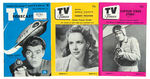 CLASSIC SPACE SHOWS TV PUBLICATION TRIO.