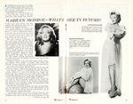 MARILYN MONROE "TV FORECAST" PUBLICATION.